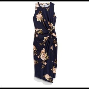 Nine Britton Size L floral midi dress